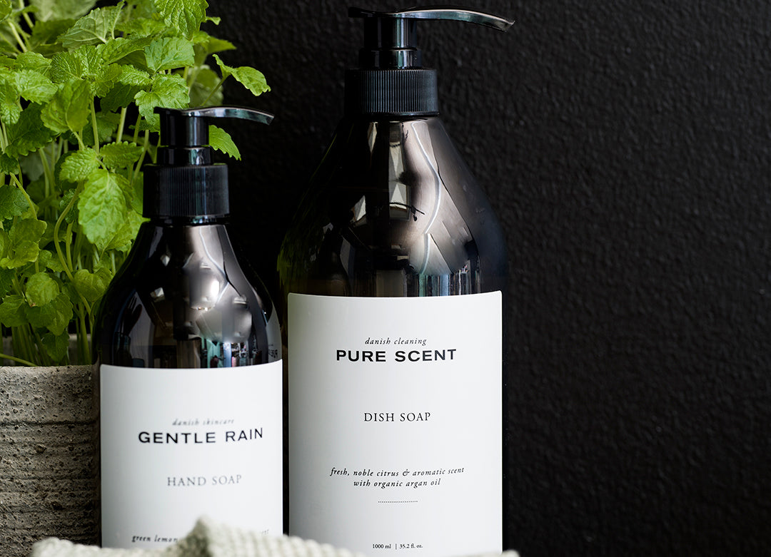 Pure Scent Dish Washing Liquid, apothecary styling