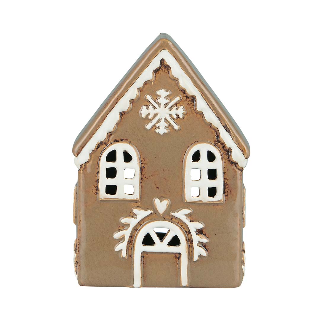 Gingerbread House 'Snowflake' Tealight Holder