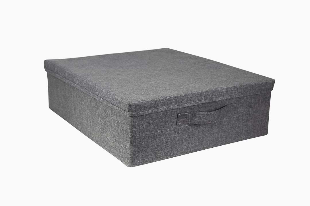 Grey Under Bed Fabric Storage Box