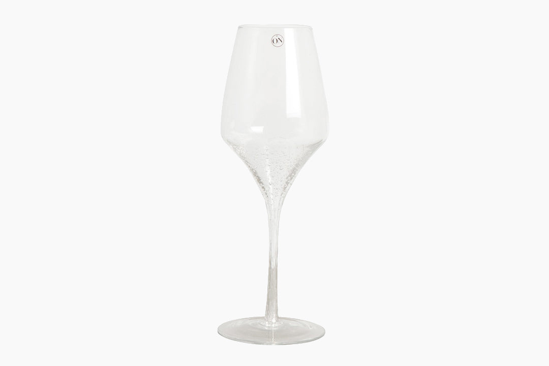 Wine glasses with bubble design by On Interior