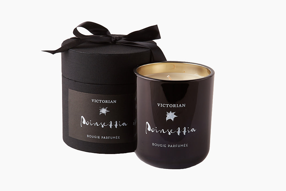 Victorian Luxury Poinsettia Candle by On Interiors