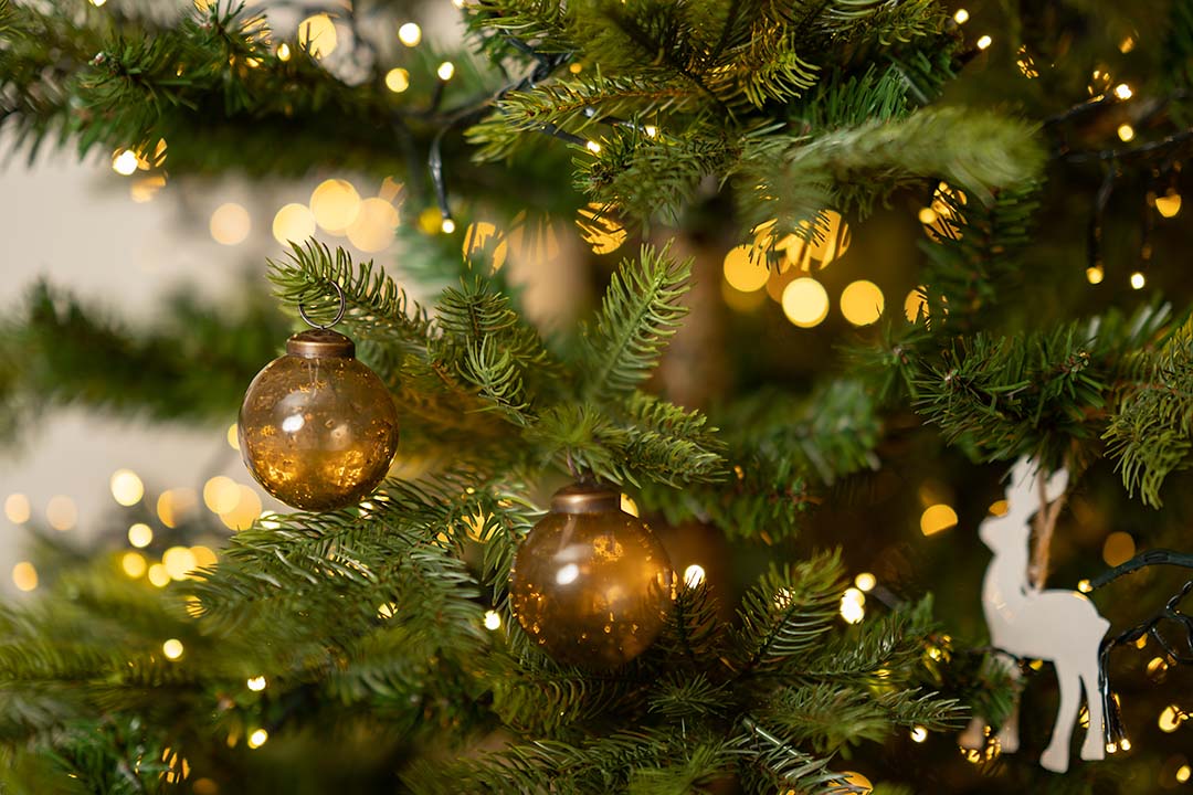 Chocolate Glass Bauble Christmas Tree Decoration