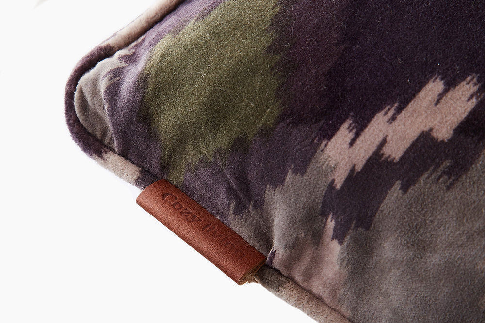 camouflage velvet cushion