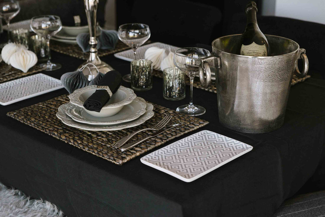 Black Linen Napkin - Trapani by On Interiors