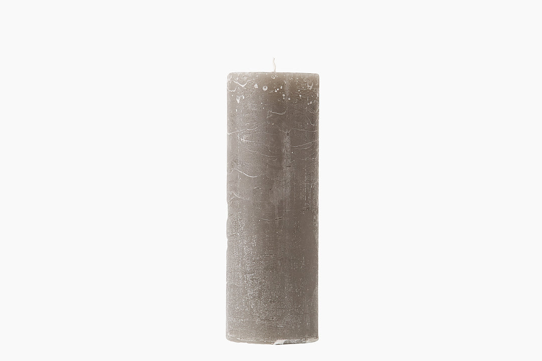 Grey Pillar Candle by Cozy Living