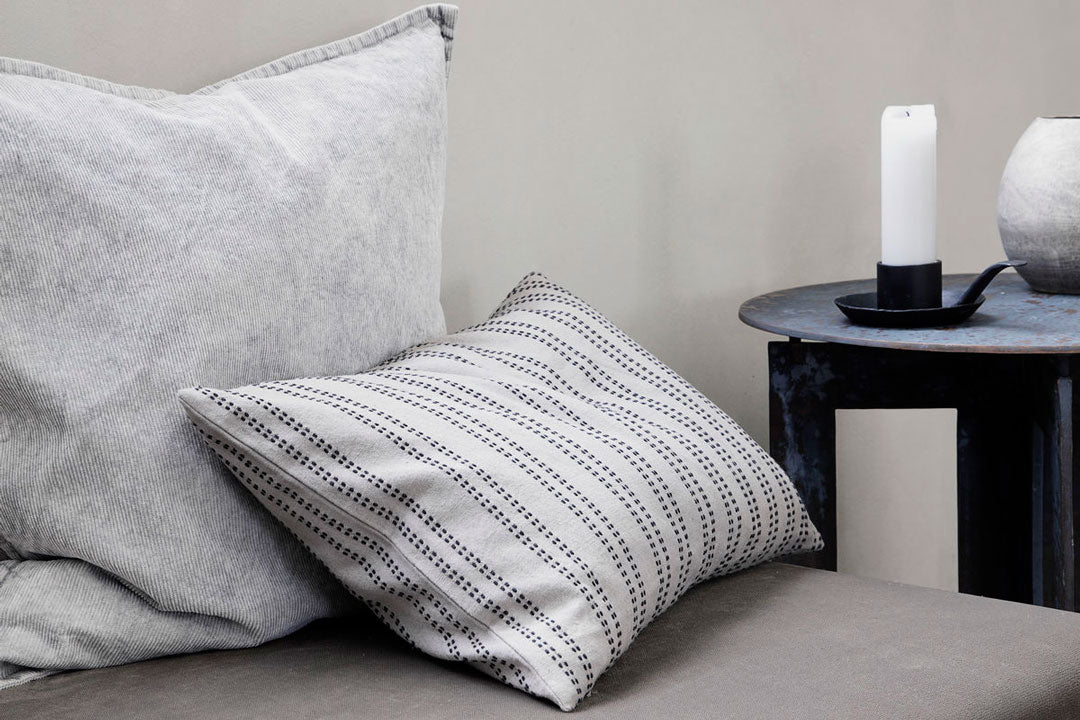 grey stripe cushion by house doctor