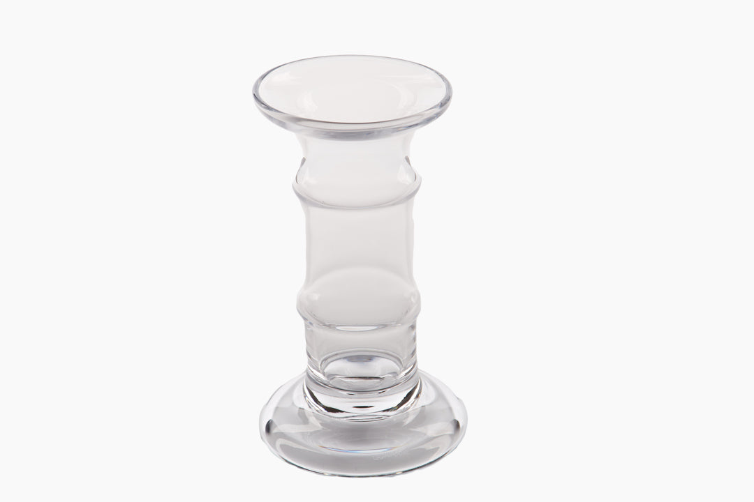 Clear Glass Candle Holder/ Vase