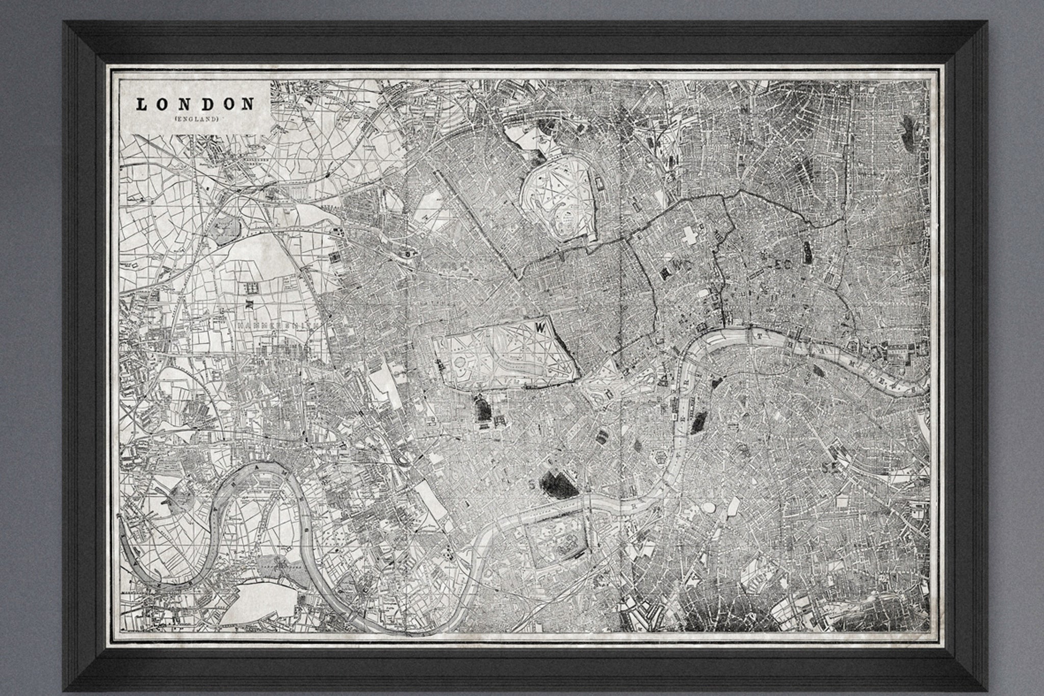 Vintage London Map Print by Mind The Gap