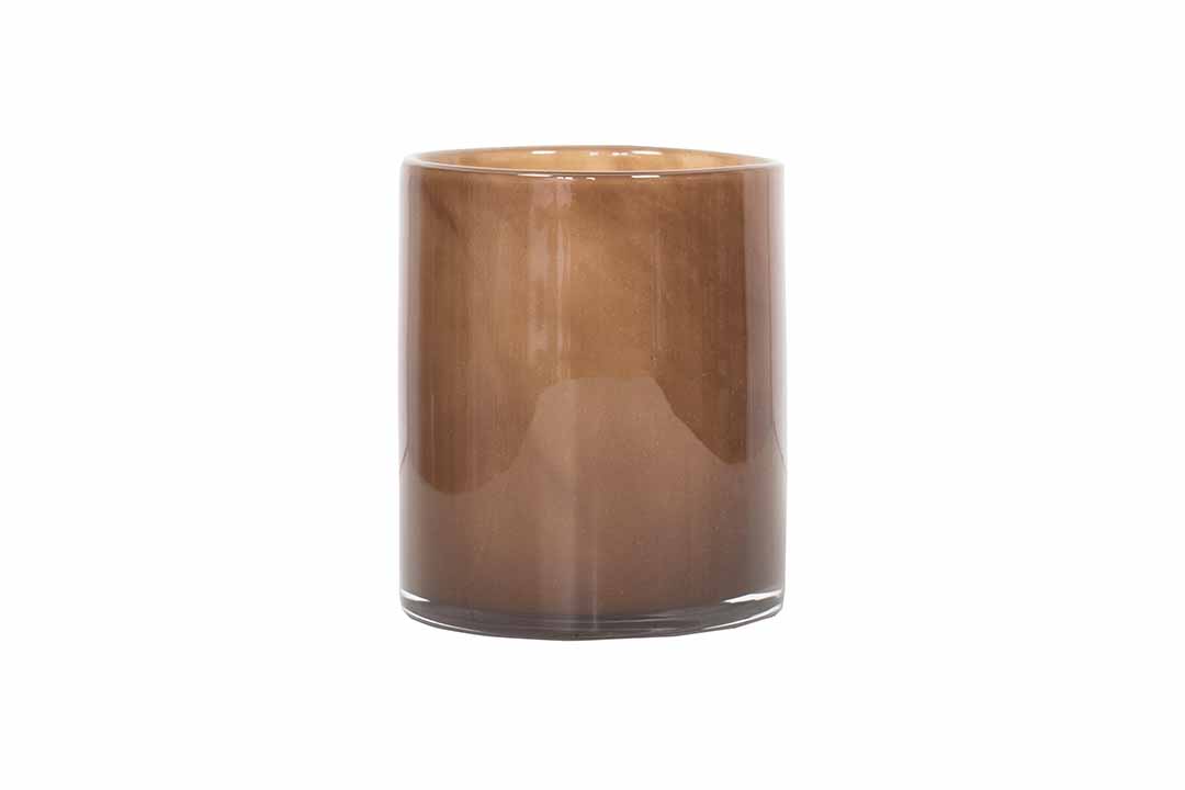 medium brown lyric vase