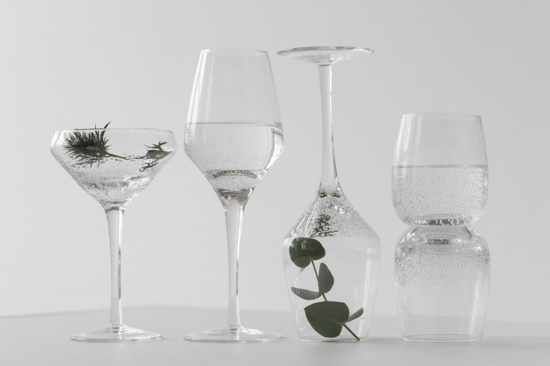 Water Glasses with Bubble Design by On Interior