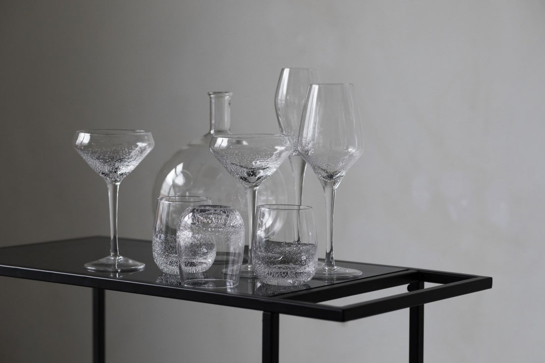 Water Glasses with Bubble Design by On Interior
