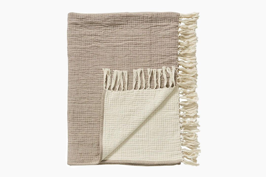 Rillia Throw - Natural by Lene Bjerre