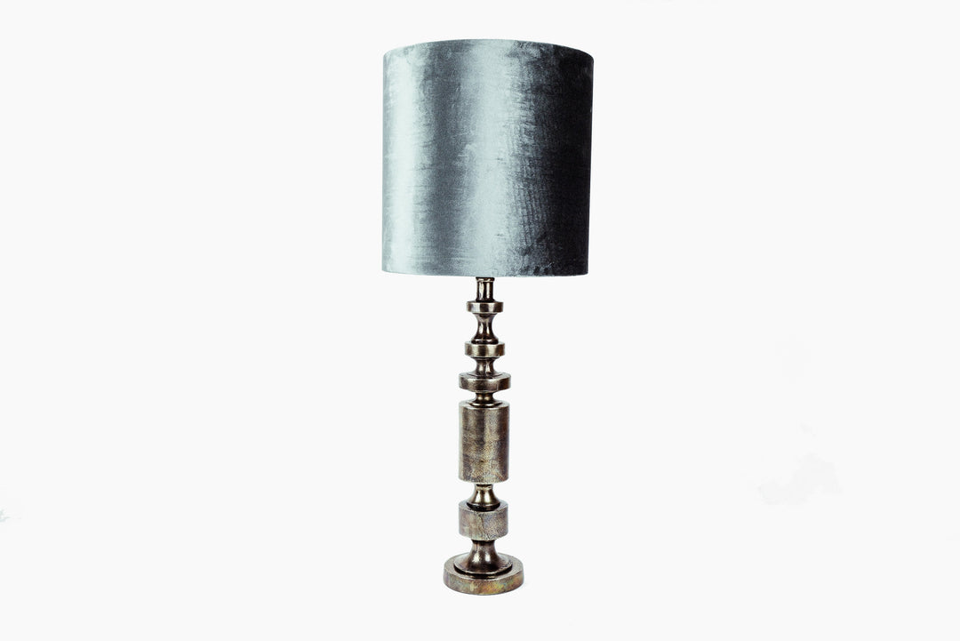 nickel side table lamp
