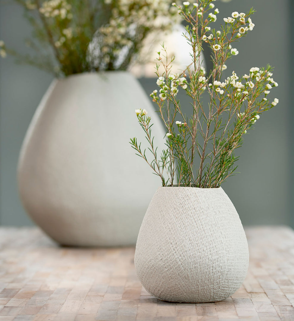 White Jake Vase by Light and Living