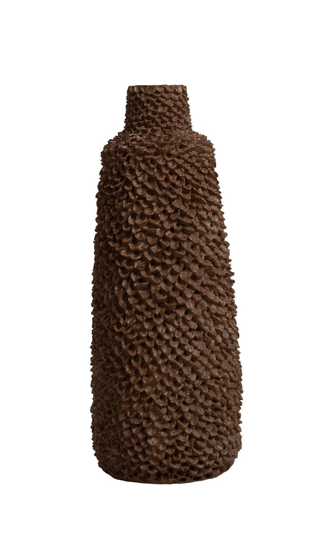 Brown Textured Detail Vase