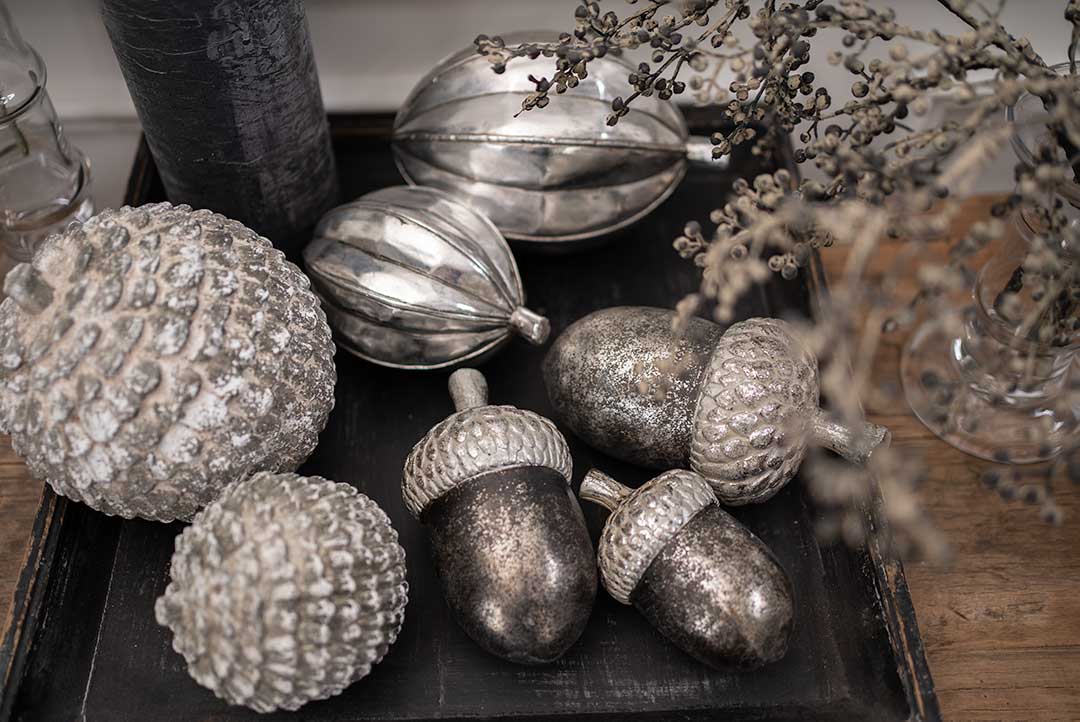 Silver Metal Seed Pods