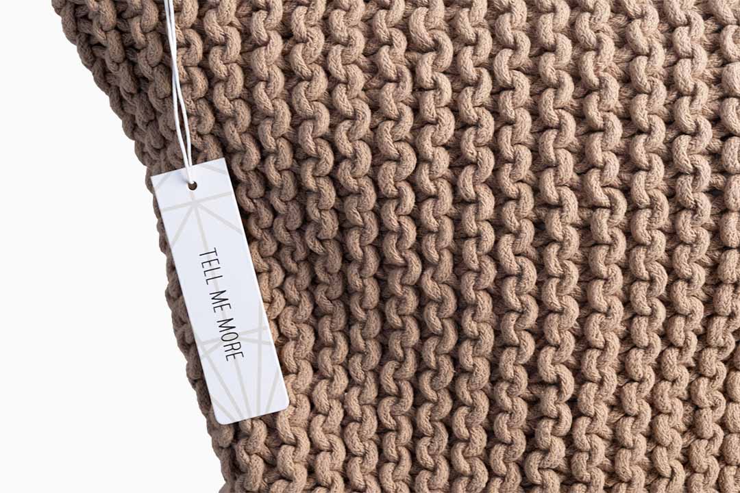 chestnut rope cushion