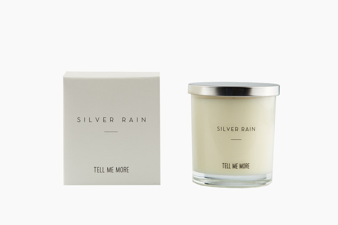 Silver Rain Scented Candle by Tell Me More