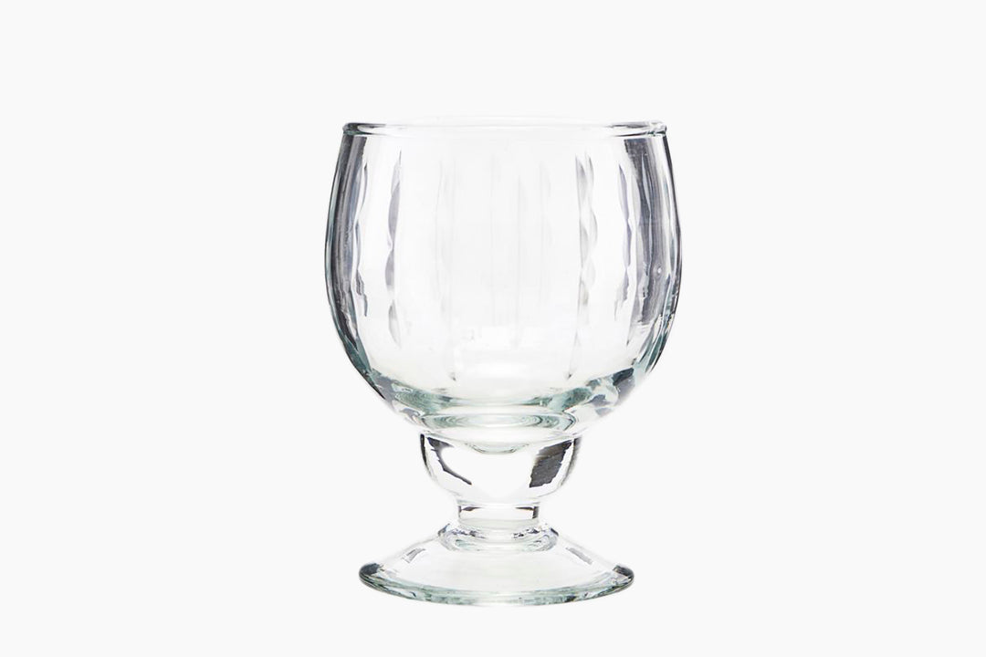 vintage white wine glass by House Doctor
