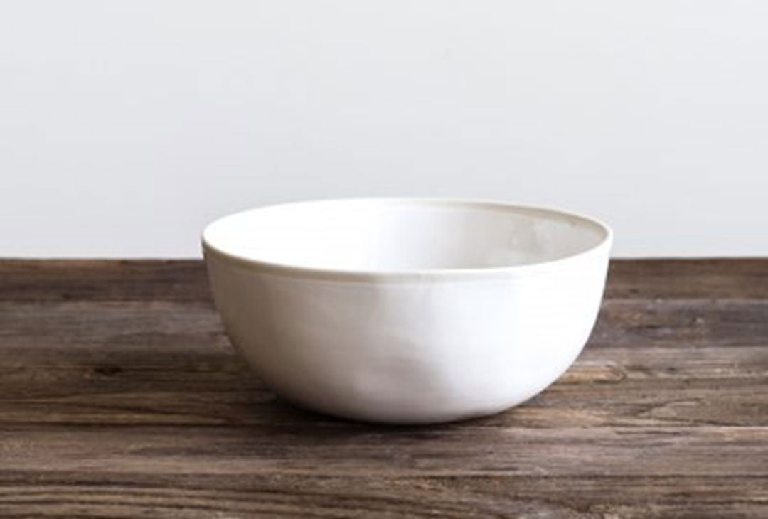 White porcelain serving bowl